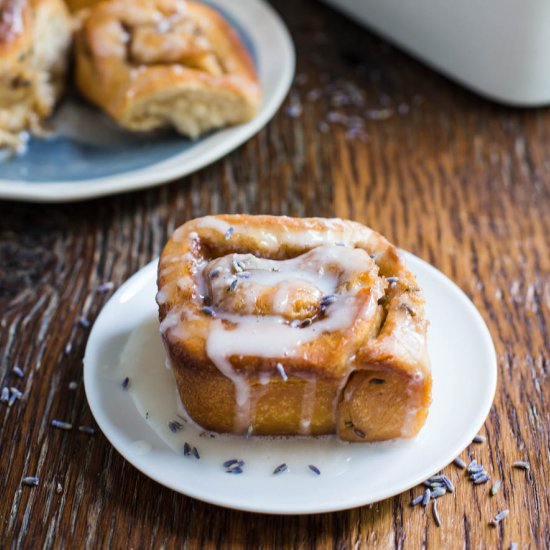 Lavender Cinnamon Rolls