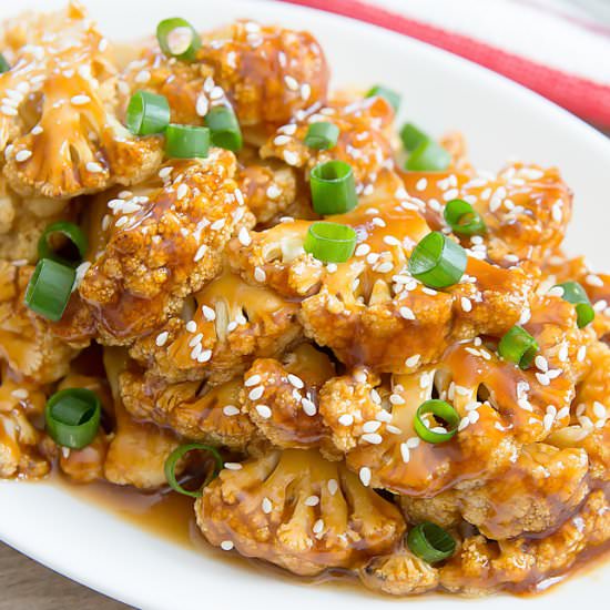 Honey Sesame Cauliflower