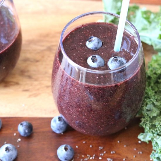 Blueberry Kale Smoothie