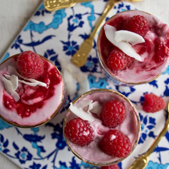 Raspberry Coconut Fool