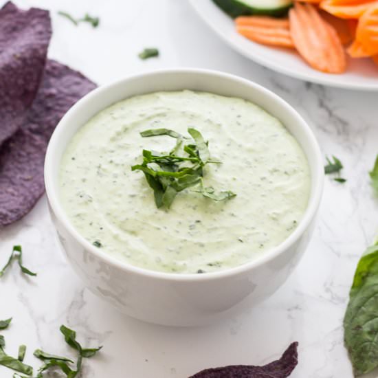 Fresh basil spread