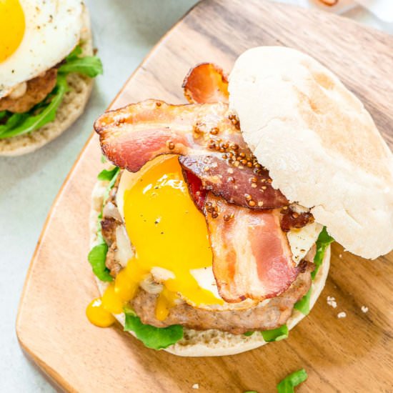 Maple Bacon Brunch Burgers