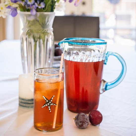 Plum Infused Iced Tea