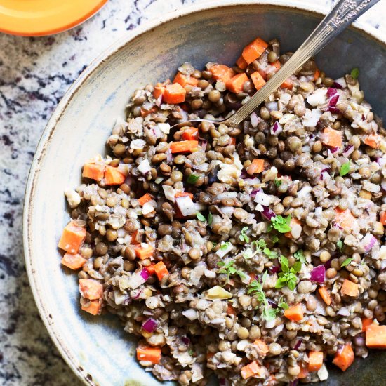 Classic French Lentil Salad