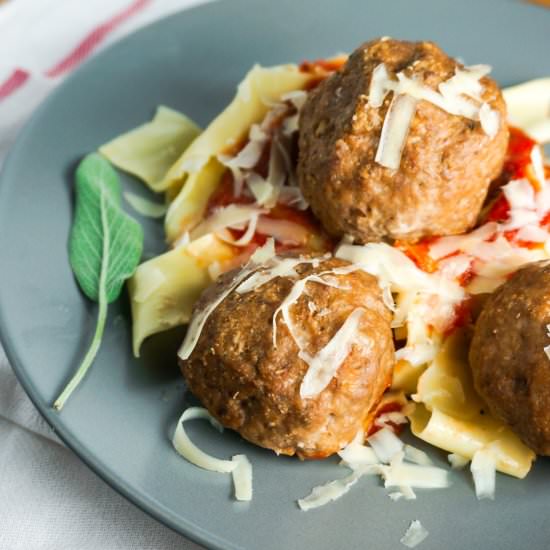 Mozzarella Stuffed Meatballs