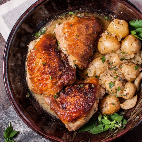 Crispy Lemon Herb Chicken