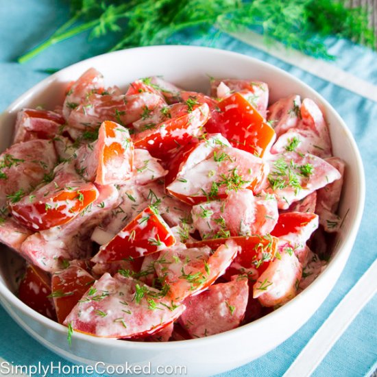 Tomato and Garlic Salad