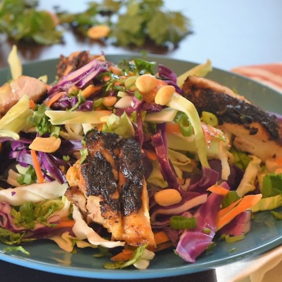 Peanut Butter Chicken &Thai Slaw