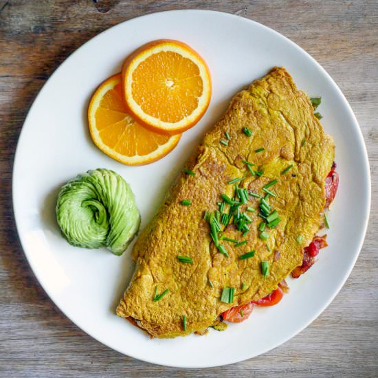 Smoked Turkey & Turmeric Omelette