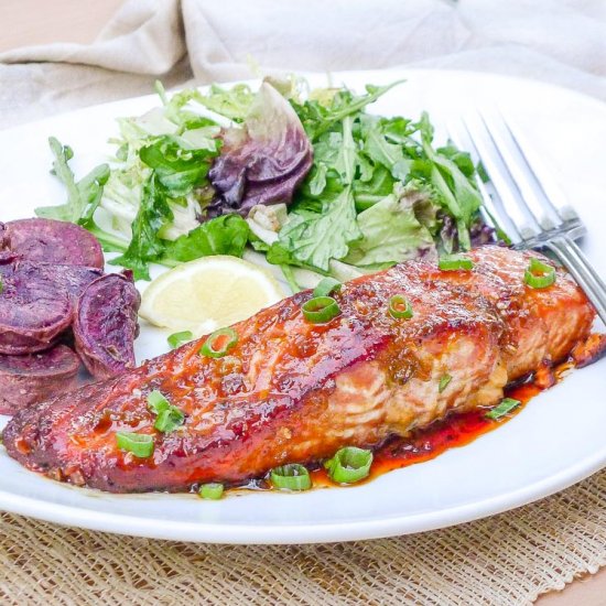 Soy and Honey Glazed Salmon