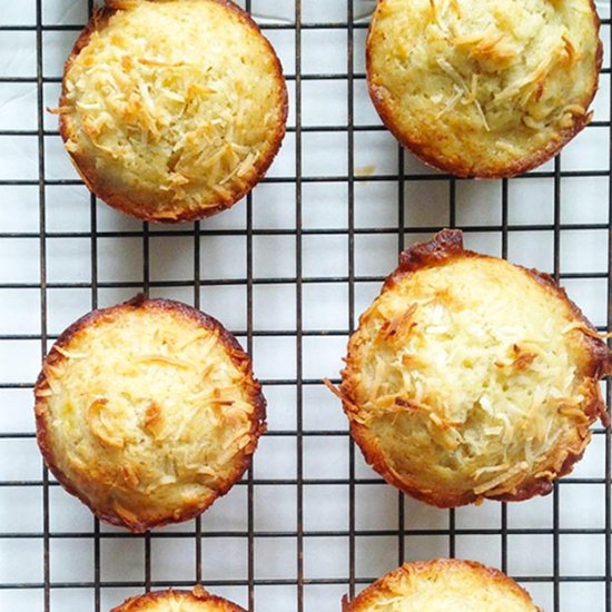 Toasted Coconut Banana Muffins