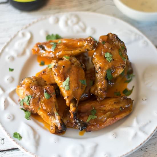 Crispy Baked Sweet Hot Chicken Wing