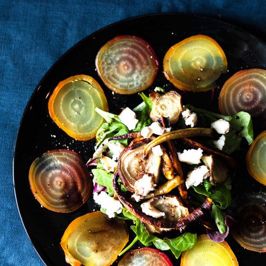 Beetroot Carpaccio & Root Salad