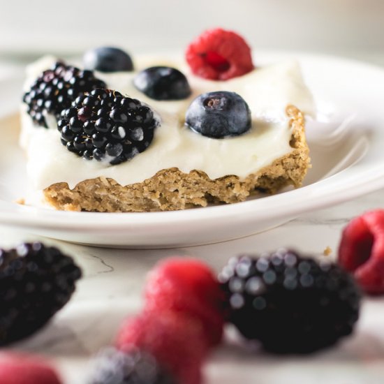 Slimmed Down Berry Fruit Pizza