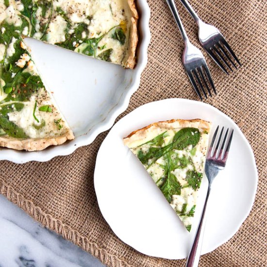 Spinach and Goat Cheese Quiche