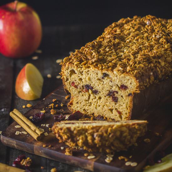 Apple and Cranberry Crisp Loaf