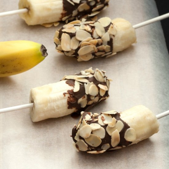 Frozen Banana Pops