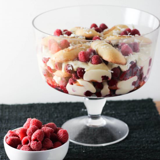 Raspberry Lemoncello Trifle