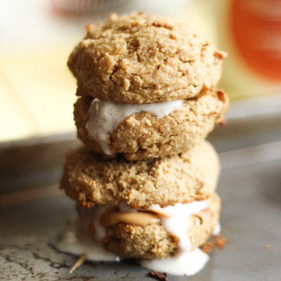 Ginger Snap Ice Cream Sandwiches