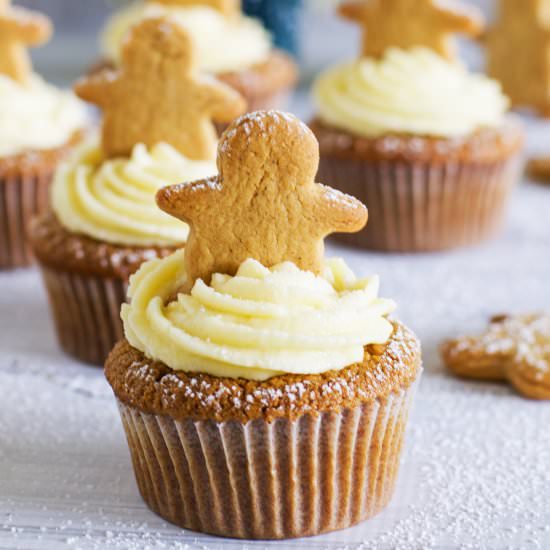 Gingerbread cupcakes