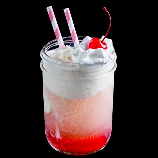 Ice Cream Shrub Soda with Booze