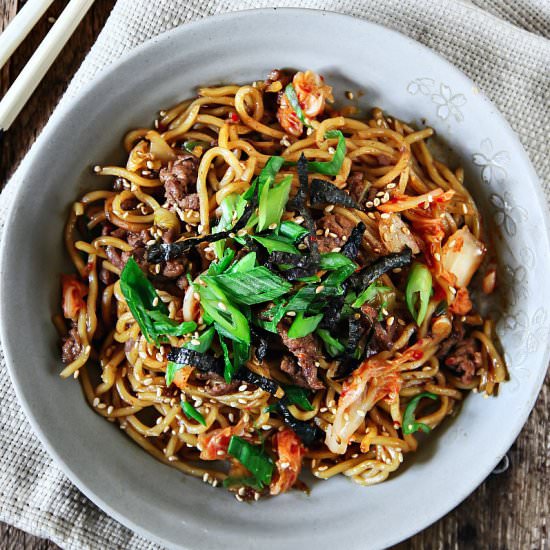 Beef Kimchi Yakisoba – Teriyaki