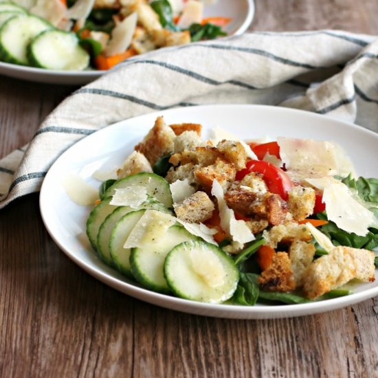 Parmesan Panzanella Salad