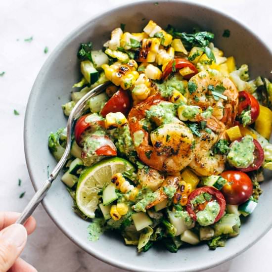 Glowing Grilled Summer Detox Salad