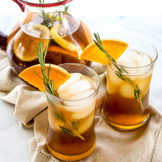 Rosemary Orange Ice Tea