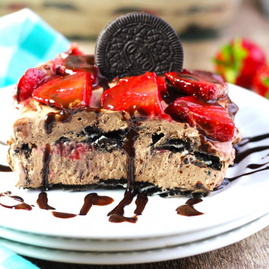 Chocolate Strawberry Cheesecake