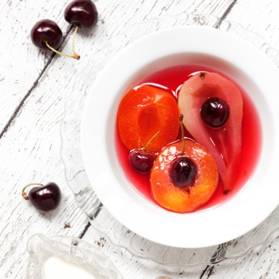 Vanilla Poached Fruit