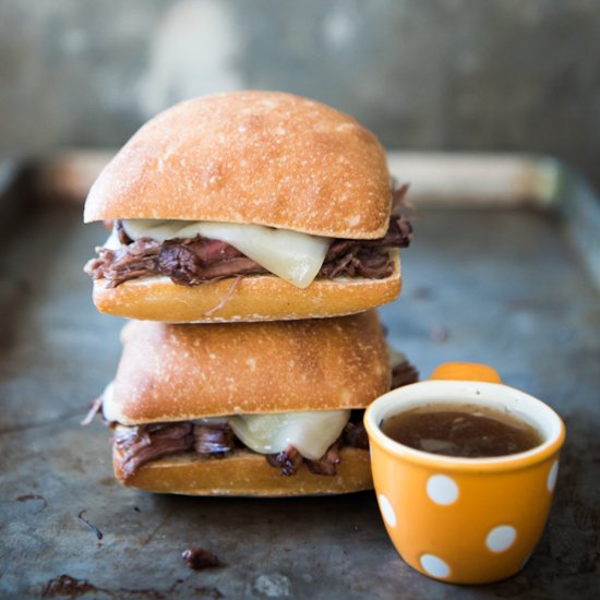 Slow Cooker French Dip Sandwiches