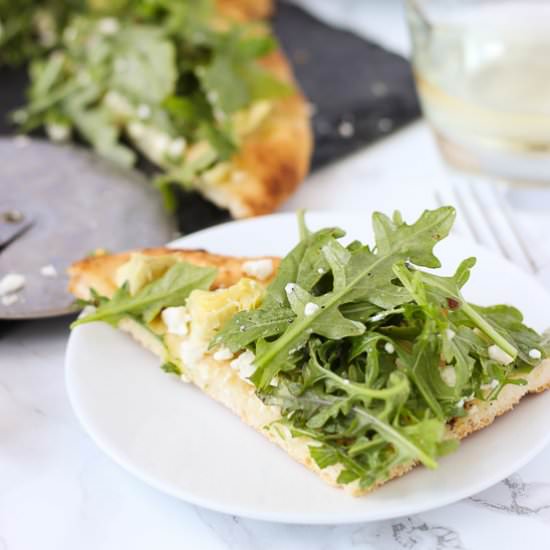 Artichoke and Arugula Flatbread