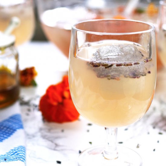 Boozy Honey Lavender Lemonade