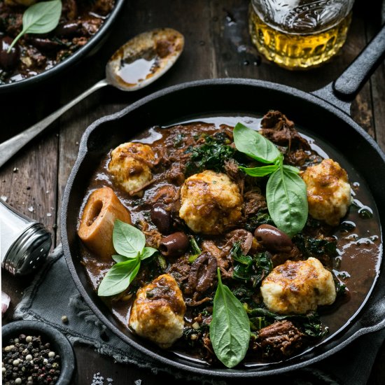 Beef Stew with Ricotta Dumplings