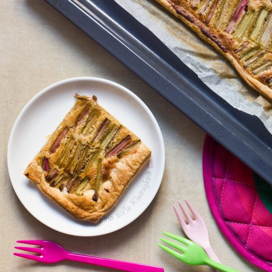 Rhubarb Frangipane Tart