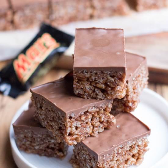 No Bake Mars Bar Slice