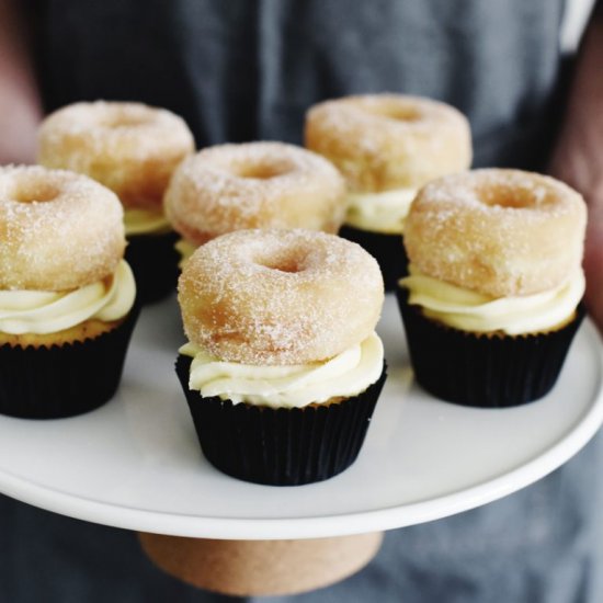 Doughnut Vanilla Cupcakes