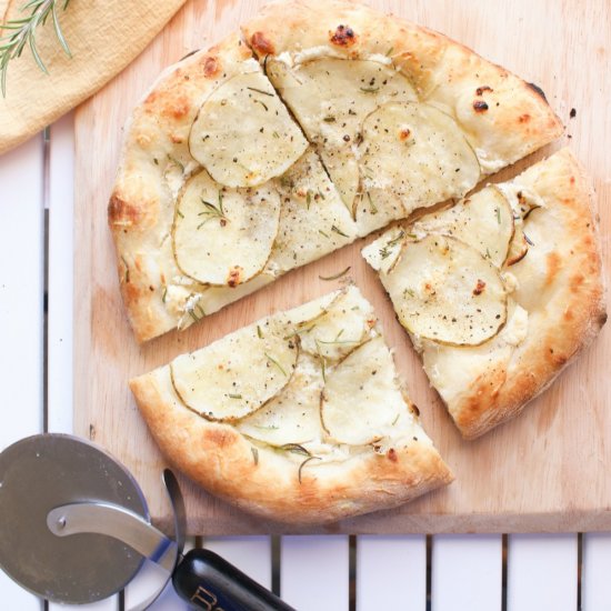 Grilled Potato Pizza