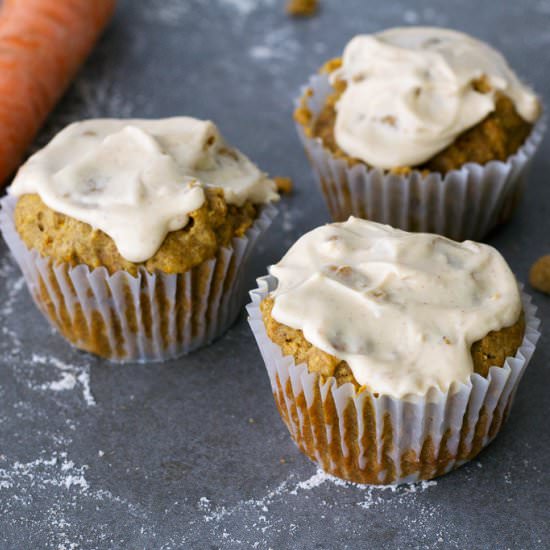 Vegan Dog Cupcakes with “Icing”