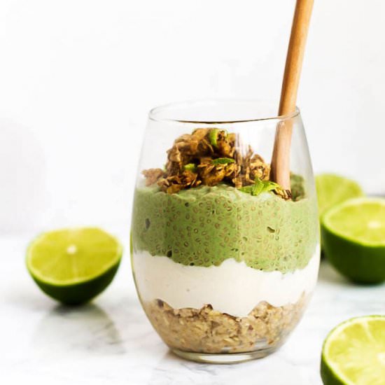 Key Lime Pie Chia Pudding Parfaits