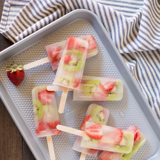 Strawberry Kiwi Popsicles