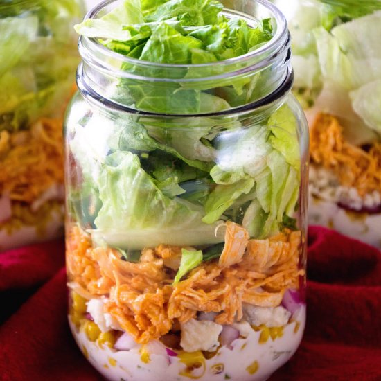 Buffalo Chicken Jar Salad