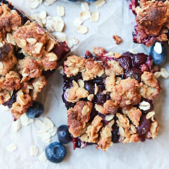 Lemon Blueberry Oatmeal Bars