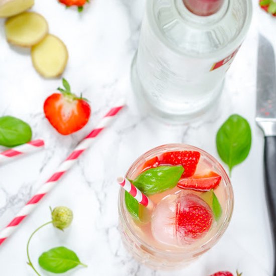 Strawberry & Basil Mule