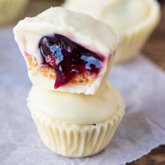 White Chocolate Cherry Cups