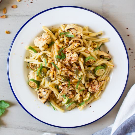 Caper ‘butter’ & cauliflower pasta