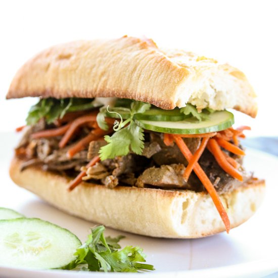 Banh Mi Inspired Steak Sandwiches