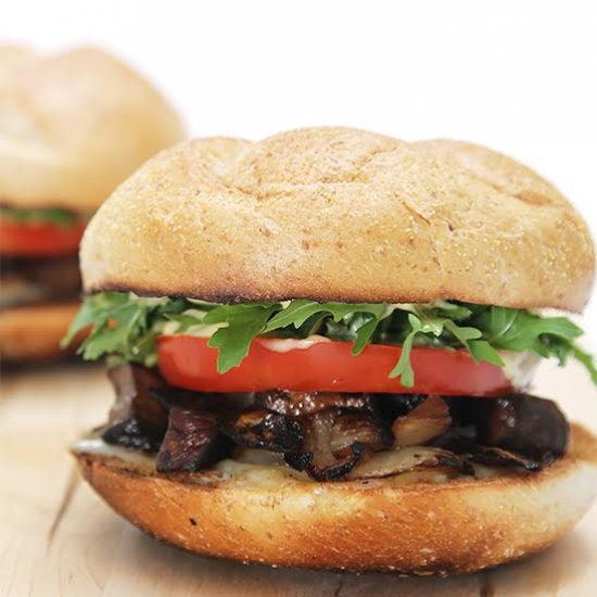 Applewood-Smoked Mushroom Sandwich