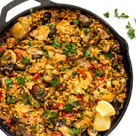 Mushroom Paella